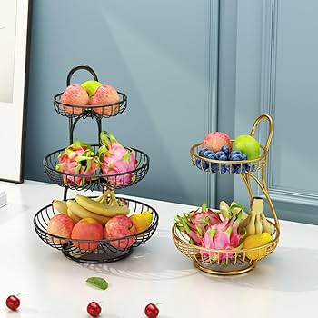 Amazon | Duojidianzi フルーツバスケット カゴ フルーツ ボウル 果物